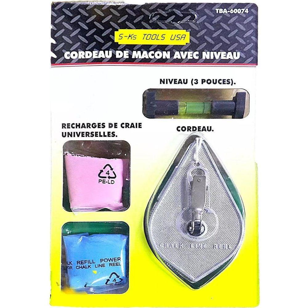 S-Ks Tools Chalk and Line Level Set | SKS by KHM Megatools Corp. S-Ks Tools Chalk and Line Level Set | SKS by KHM Megatools Corp.